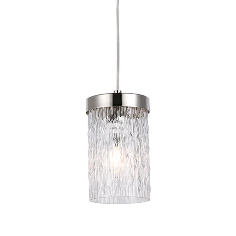 Подвесной светильник Estebe Nickel Glass Hanging Lamp Никель Прозрачный в Ульяновске | Loft Concept 