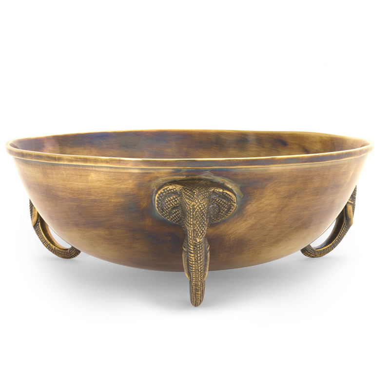 Чаша Eichholtz Bowl Maharaja brass Винтажная латунь в Ульяновске | Loft Concept 