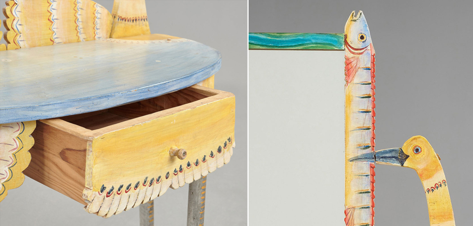 Туалетный Столик Painted Wood Dressing Table - Loft-Concept в Ульяновске