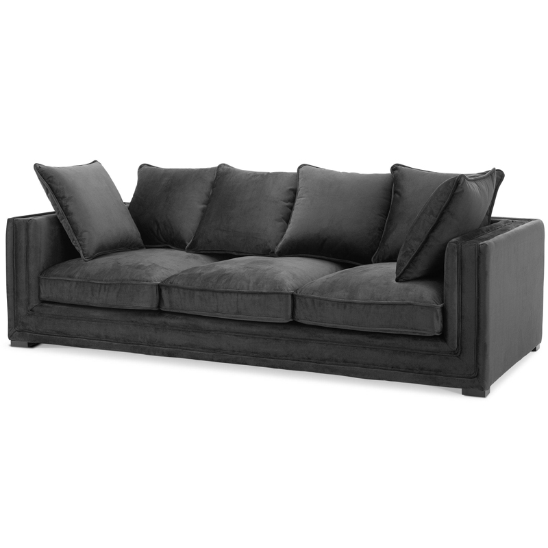 Диван Eichholtz Sofa Menorca black Черный в Ульяновске | Loft Concept 