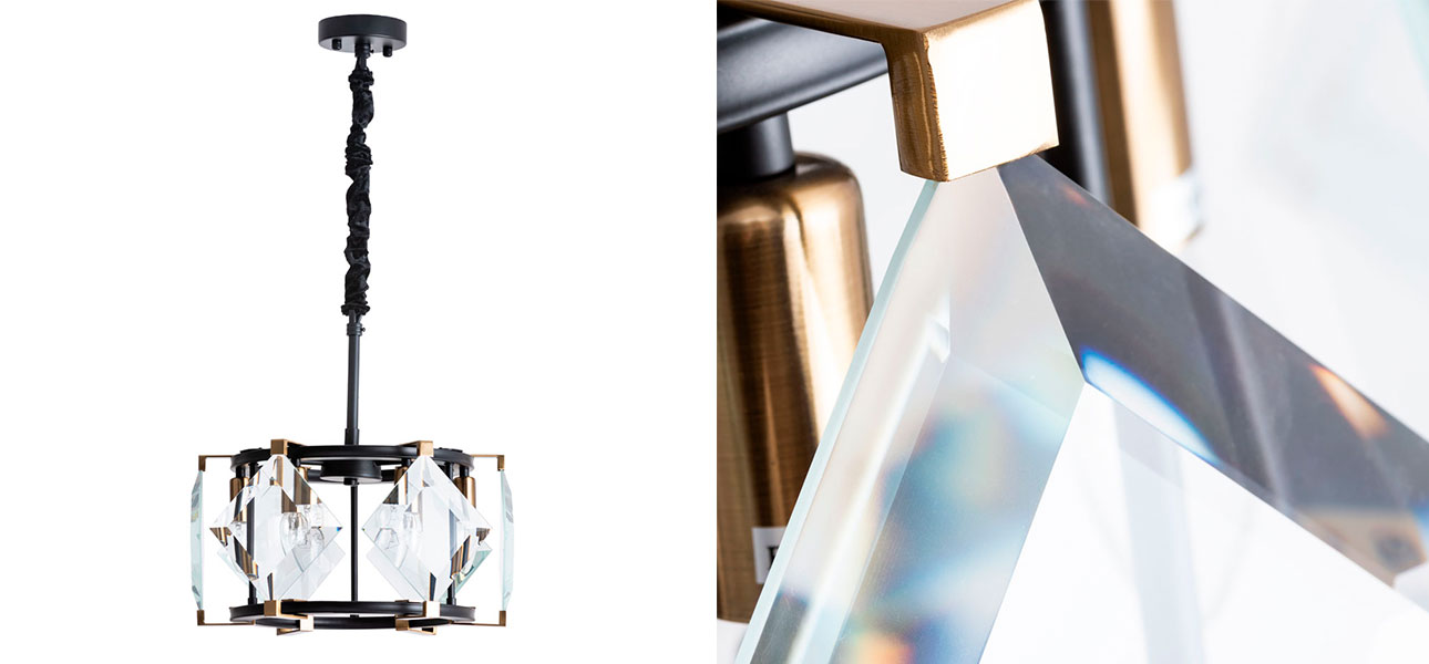 Люстра с ромбами Amedeo 6 - фото №1