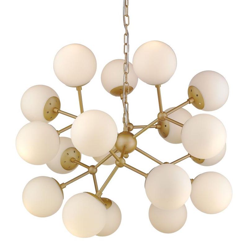 Люстра Berries Chandelier white matt 75 Золотой Белое матовое стекло в Ульяновске | Loft Concept 