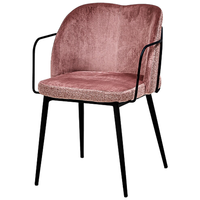 Стул Raymond Stool pink Дымчатая Роза Черный в Ульяновске | Loft Concept 