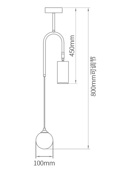 Потолочный светильник Ando Wooden Metal Brass Light 2 плафона в Ульяновске