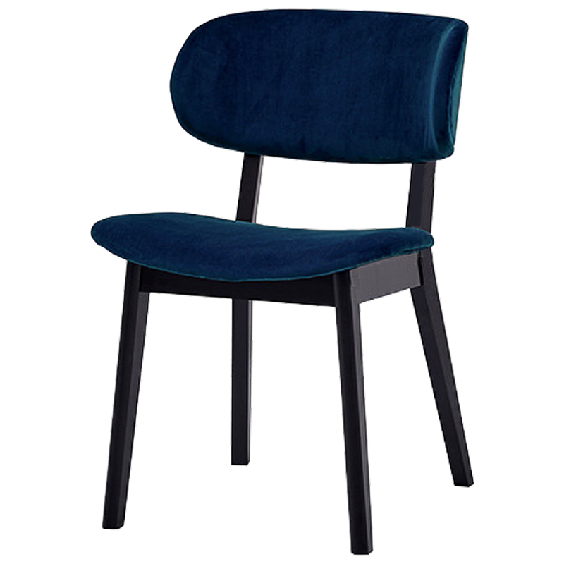 Стул Mungan Stool blue Черный Сапфирово-синий в Ульяновске | Loft Concept 