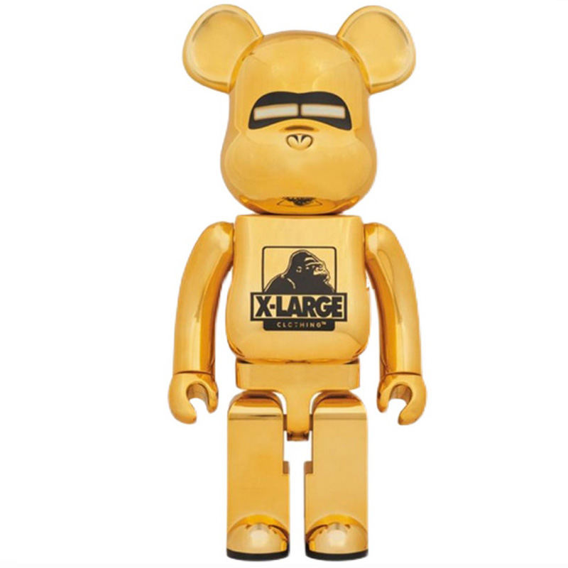 Статуэтка Bearbrick Gold X-Large Золотой Черный в Ульяновске | Loft Concept 