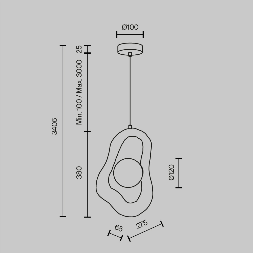 Подвесной светильник Opus в Ульяновске