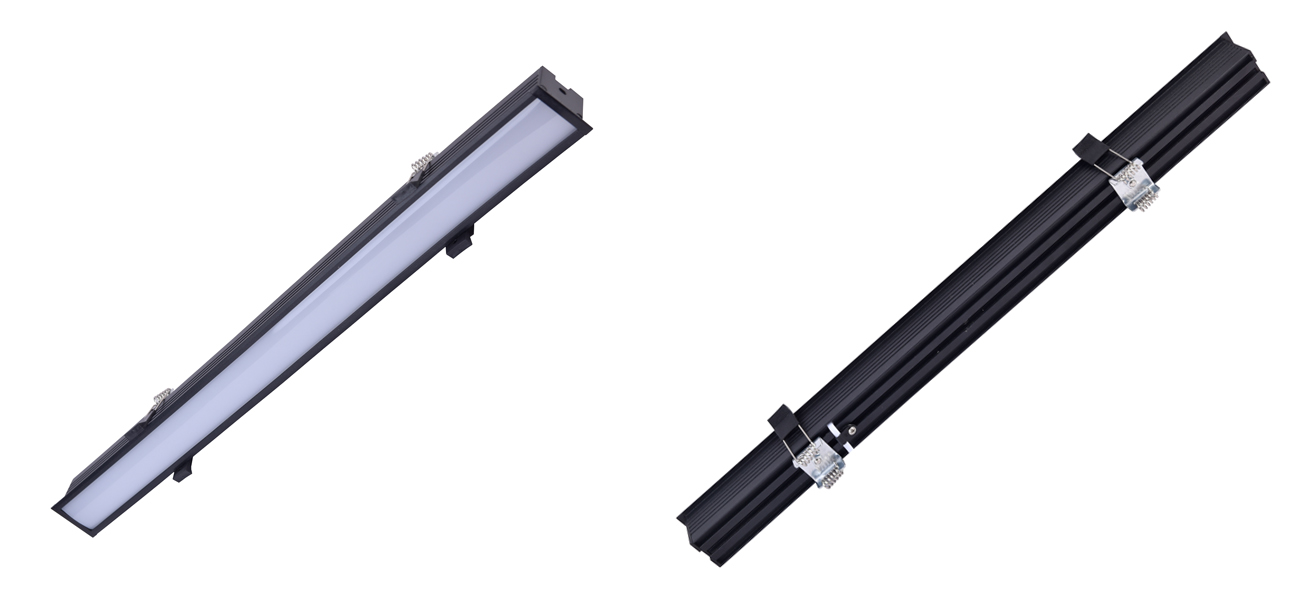 Врезной потолочный светильник Hidden Light 54 см Черный - фото