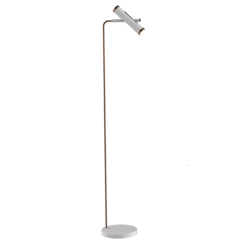 Торшер Rainer Floor Lamp white Белый Золотой в Ульяновске | Loft Concept 