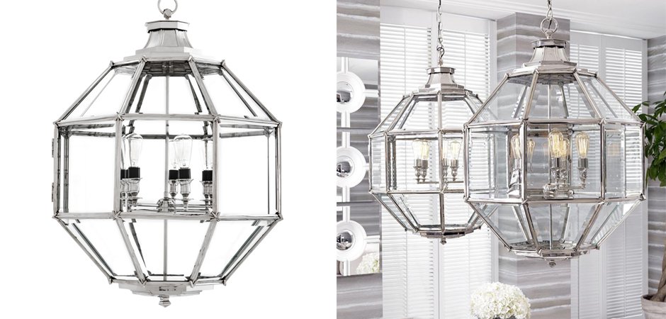 Люстра Lantern Owen Nickel L - Loft-Concept в Ульяновске