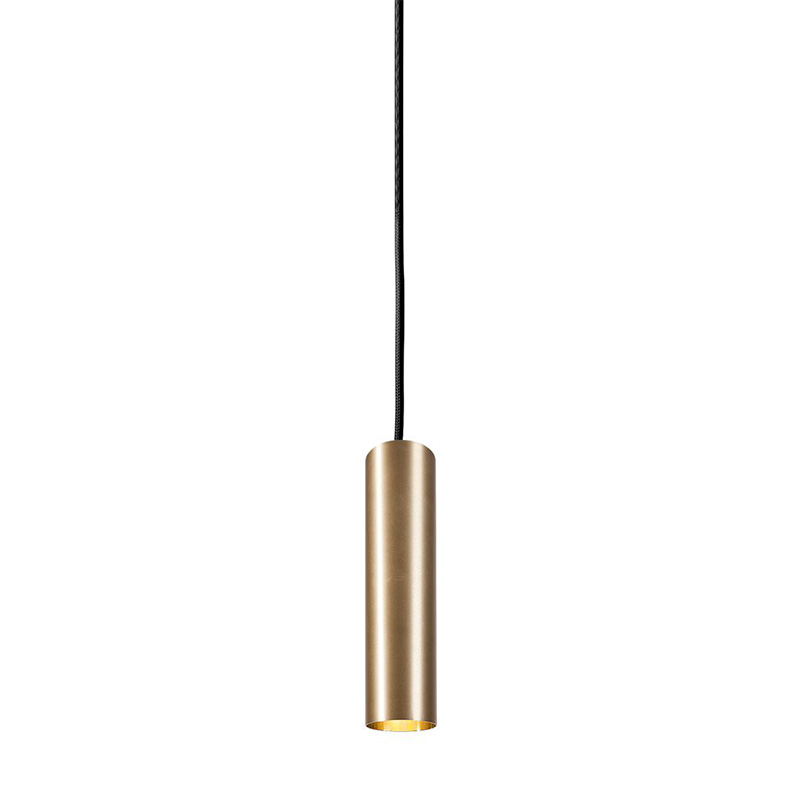 Подвесной светильник Luis Trumpet Tube Brass Lamp 25 Латунь в Ульяновске | Loft Concept 