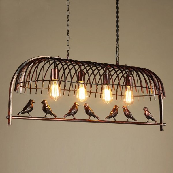 Люстра Bird Trough Pendant Коричневый в Ульяновске | Loft Concept 