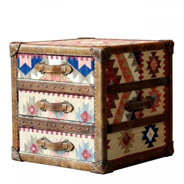 Сундук Kilim Cube Chest Мульти в Ульяновске | Loft Concept 