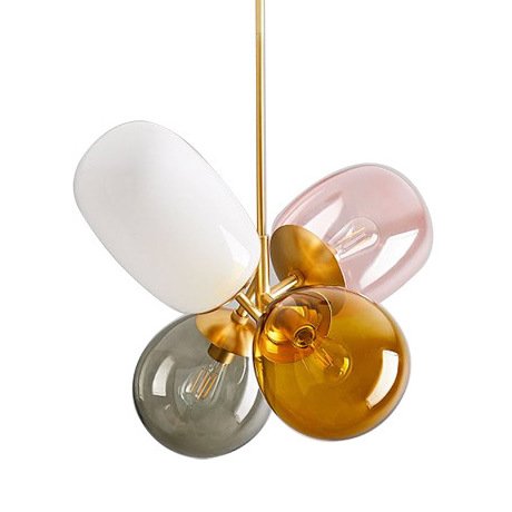 Люстра Candies Modern Balloon Glass Chandelier Золотой Мульти в Ульяновске | Loft Concept 