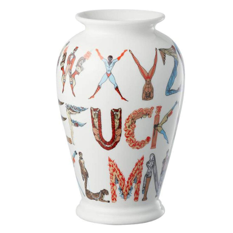 Ваза Supreme Alphabet Vase Белый Мульти в Ульяновске | Loft Concept 