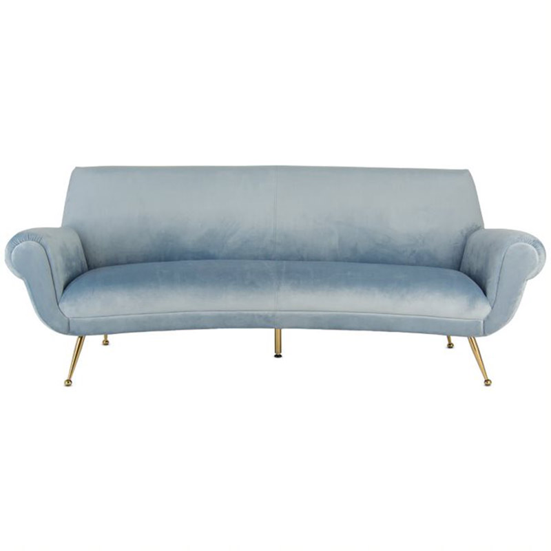 Диван Gigi Radice Lounge Sofa light blue Серо-голубой в Ульяновске | Loft Concept 