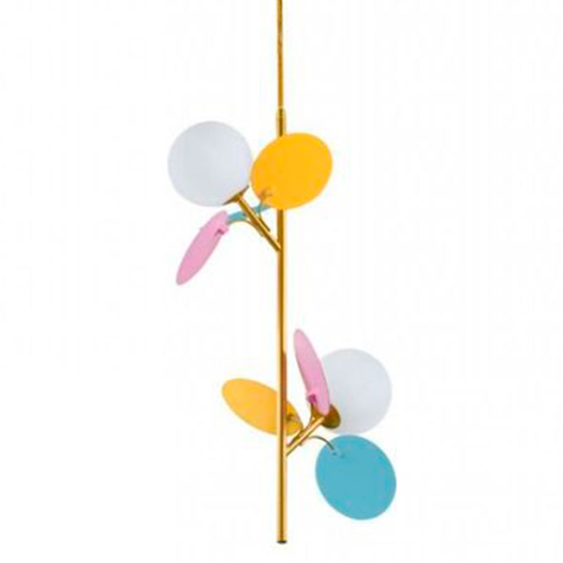 Люстра MATISSE Pendant Double multicolor Мульти Золотой Белый в Ульяновске | Loft Concept 