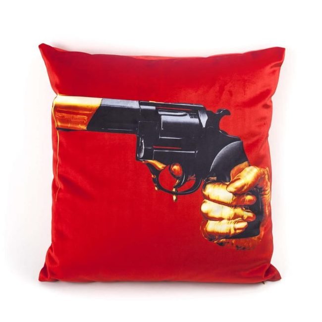 Подушка Seletti Cushion  Revolver Toiletpaper Красный в Ульяновске | Loft Concept 