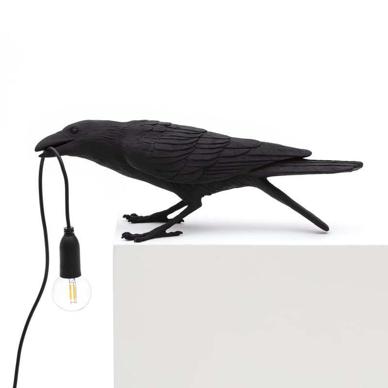 Настольная лампа Seletti Bird Lamp Black  Playing Черный в Ульяновске | Loft Concept 