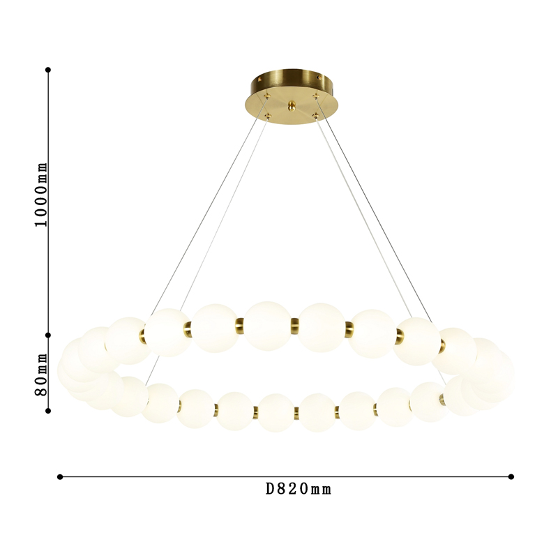 Люстра с плафоном из акриловых шаров PEARLS  в Ульяновске