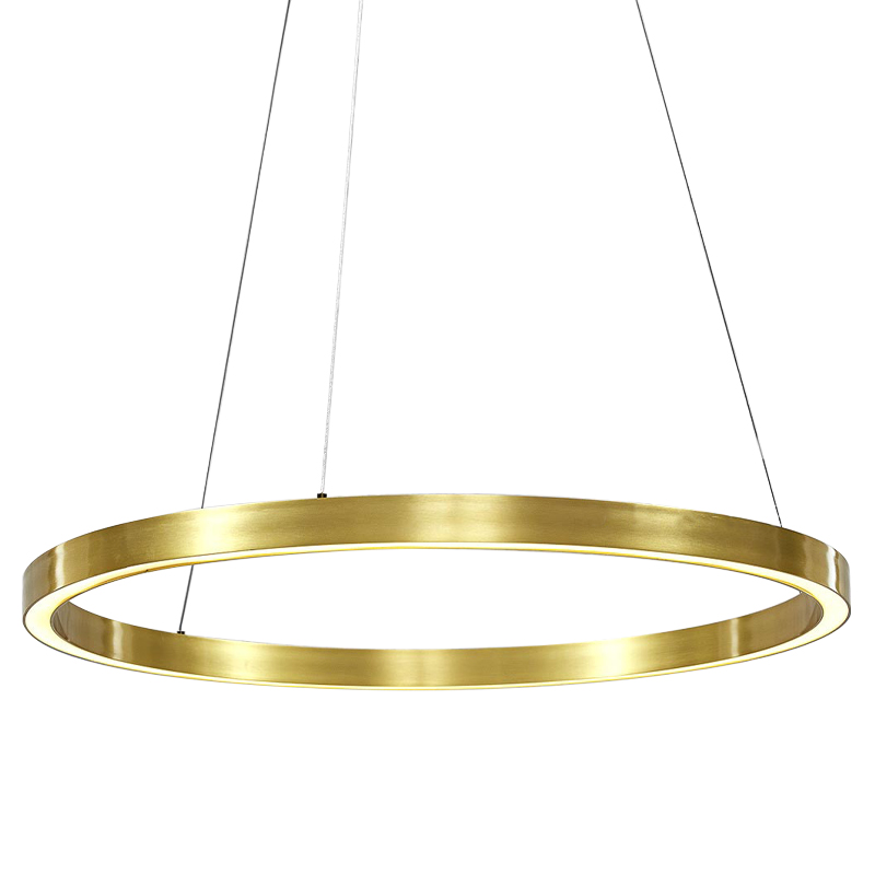 Люстра Ring Gold Horizontal Chandelier Золотой в Ульяновске | Loft Concept 