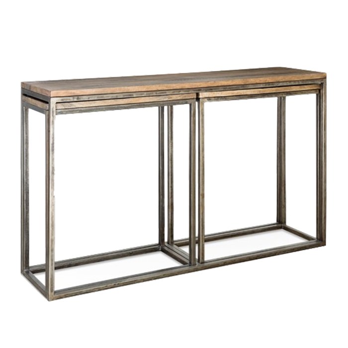 Консоль Industrial Metal Rust Triple Console Table  в Ульяновске | Loft Concept 