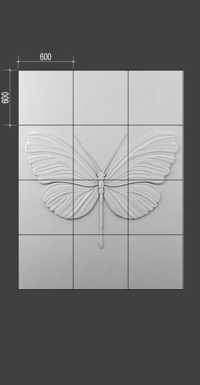 Барельеф BUTTERFLY в Ульяновске