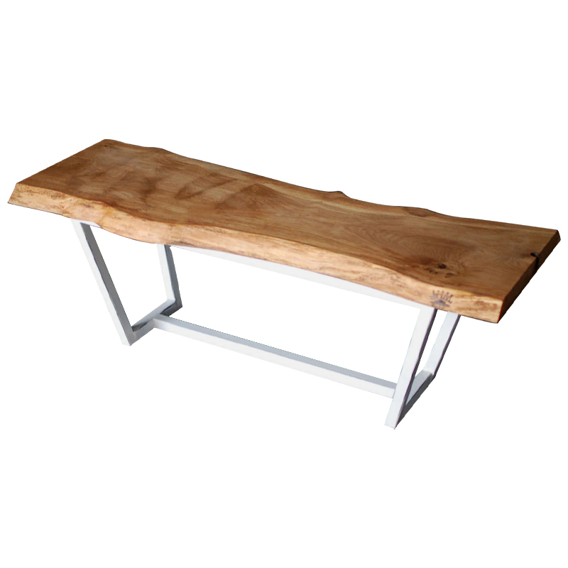 Кофейный стол Woodard Industrial Metal Rust Coffee Table Светлый дуб Белый в Ульяновске | Loft Concept 