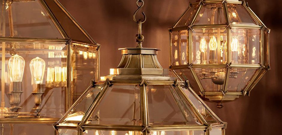Люстра Lantern Owen Brass M - Loft-Concept в Ульяновске