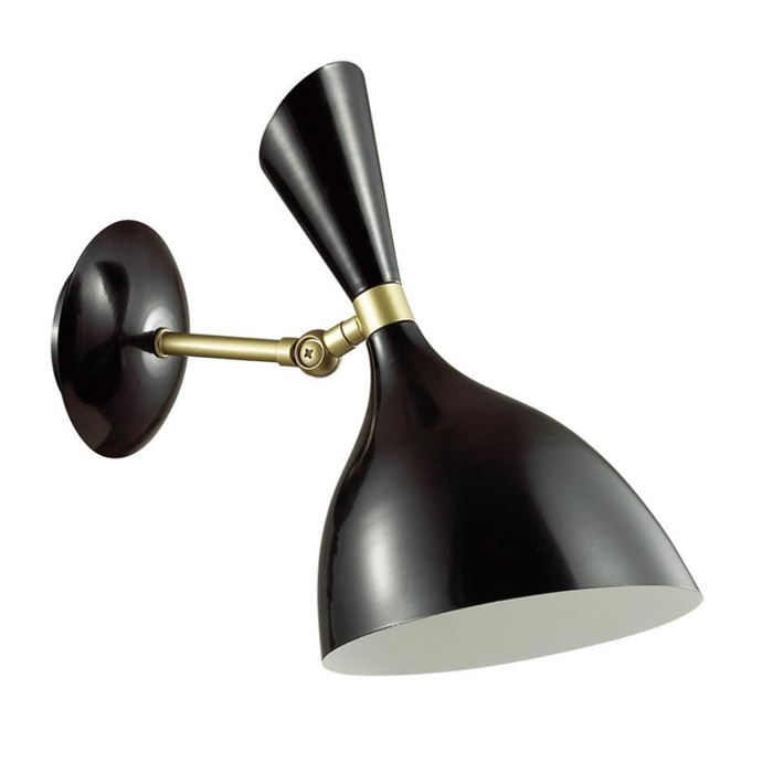 Бра Duke wall lamp Black Черный Латунь в Ульяновске | Loft Concept 