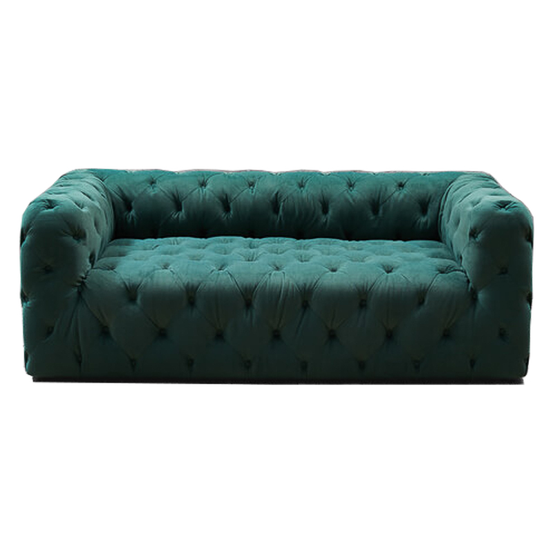 Диван Soho tufted green velor Изумрудный в Ульяновске | Loft Concept 