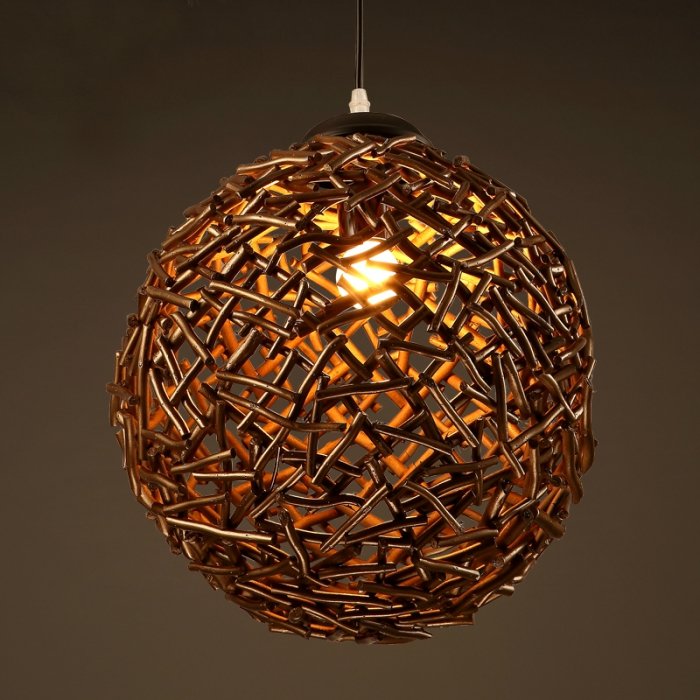 Подвесной светильник Old Wicker Pendant Sphere  в Ульяновске | Loft Concept 