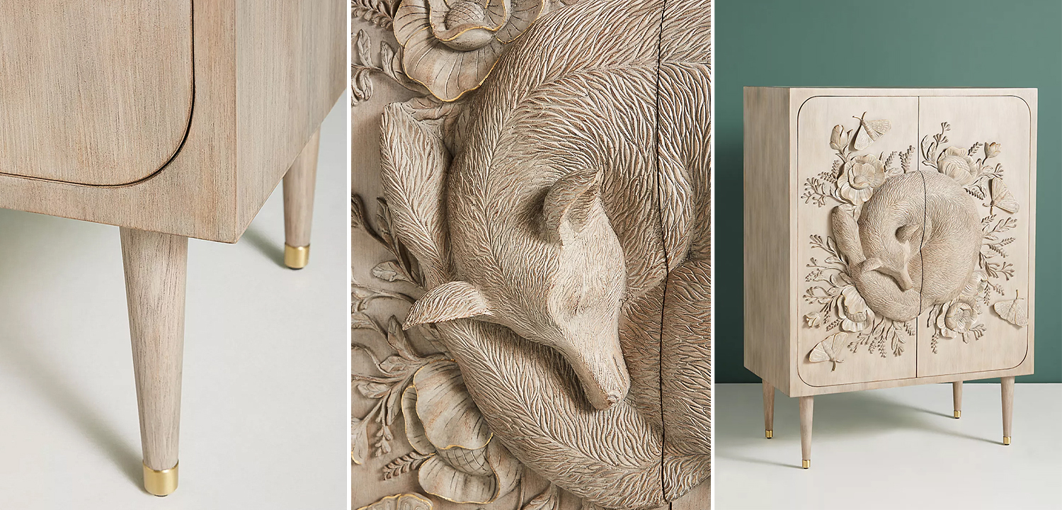 Шкаф Handcarved Land & Sky Cabinet - фото