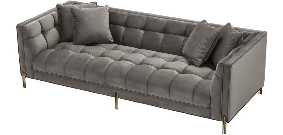 Диван Eichholtz Sofa Sienna grey - фото №1