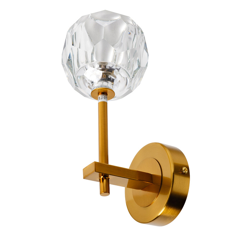 Бра RH Boule de Cristal Single Wall Lamp Gold матовое золото в Ульяновске | Loft Concept 