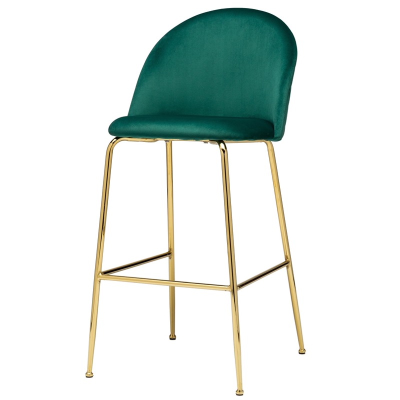 Барный стул Vendramin Bar Stool green Зеленый Глянцевое золото в Ульяновске | Loft Concept 