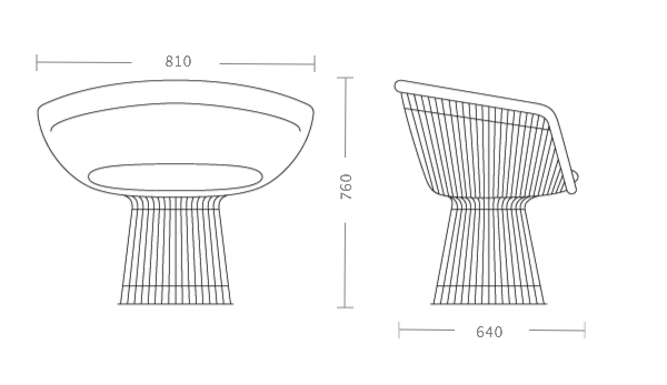 Кресло Platner lounge в Ульяновске