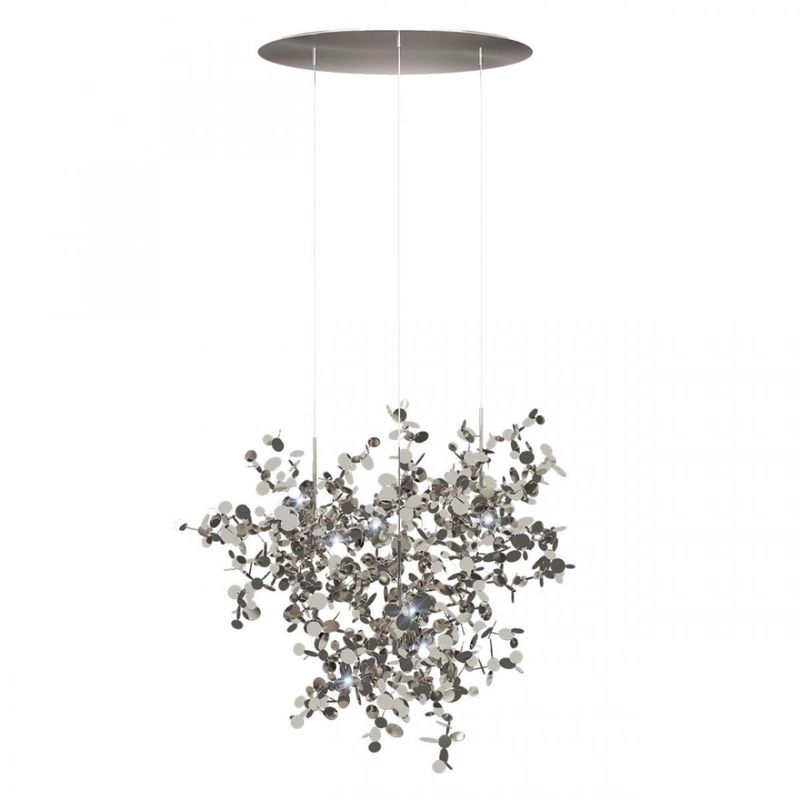 Люстра Terzani Argent Suspension Silver Pendant lamp диаметр 85 Серебряный в Ульяновске | Loft Concept 