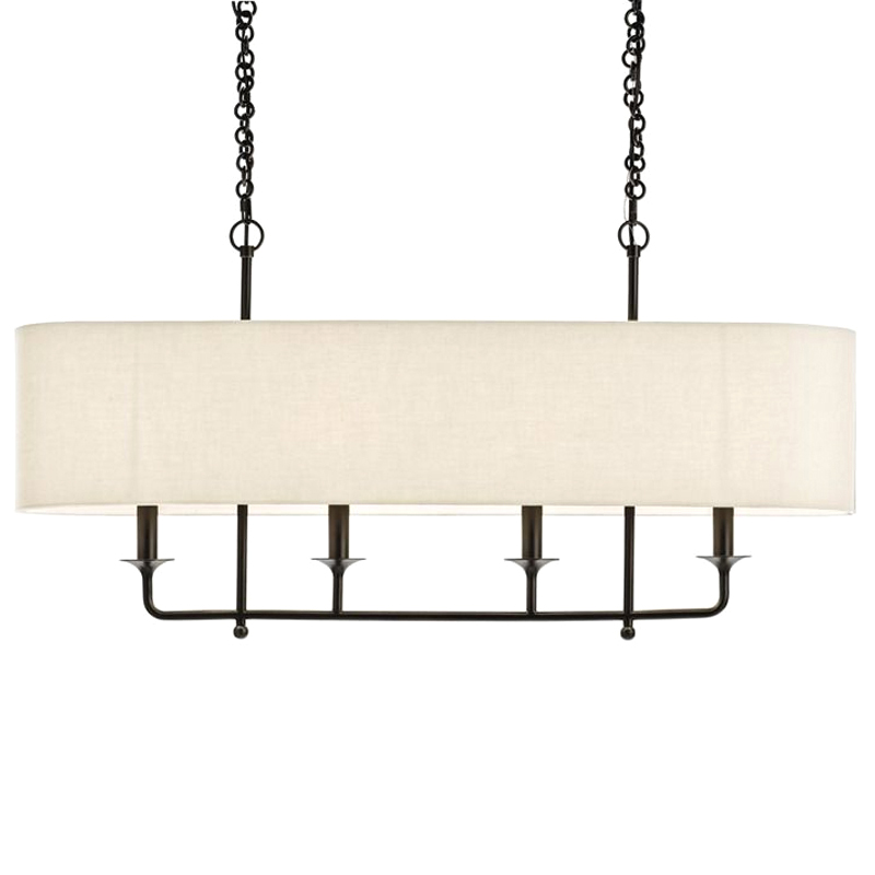 Люстра Arteriors BEATTY CHANDELIER Черный Бежевый в Ульяновске | Loft Concept 