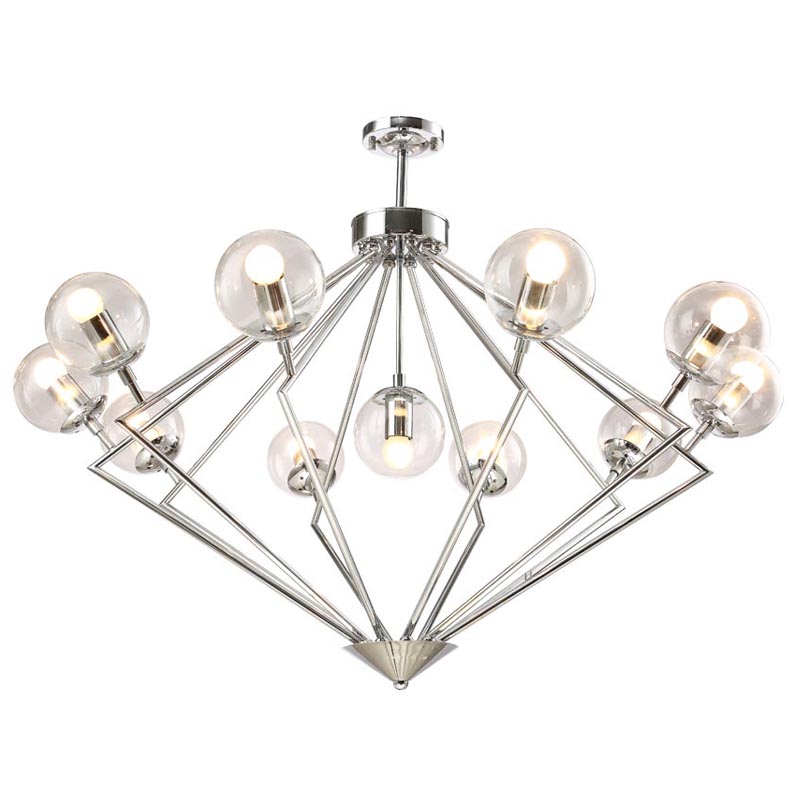 Люстра Liebaud Chandelier 11 lamp Хром в Ульяновске | Loft Concept 