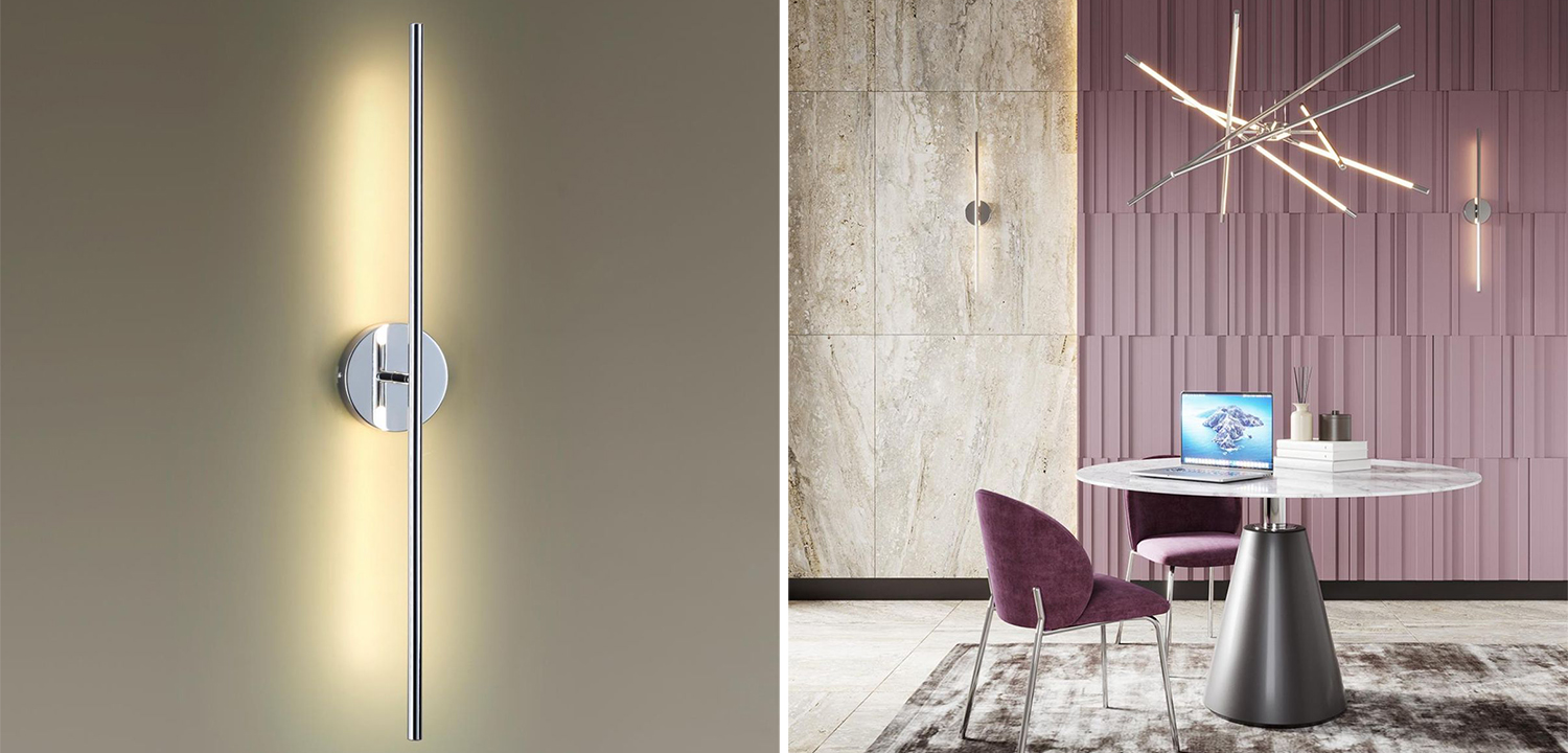 Бра Trumpet Tube Chrome Line - фото