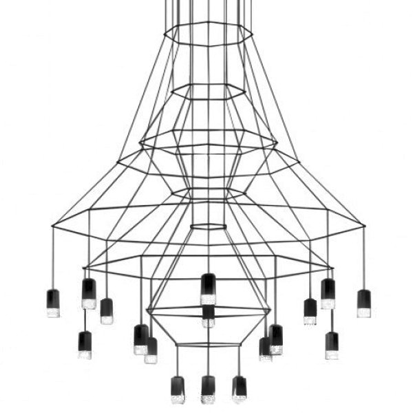 Подвесной светильник Vibia Wireflow 0315 Черный в Ульяновске | Loft Concept 