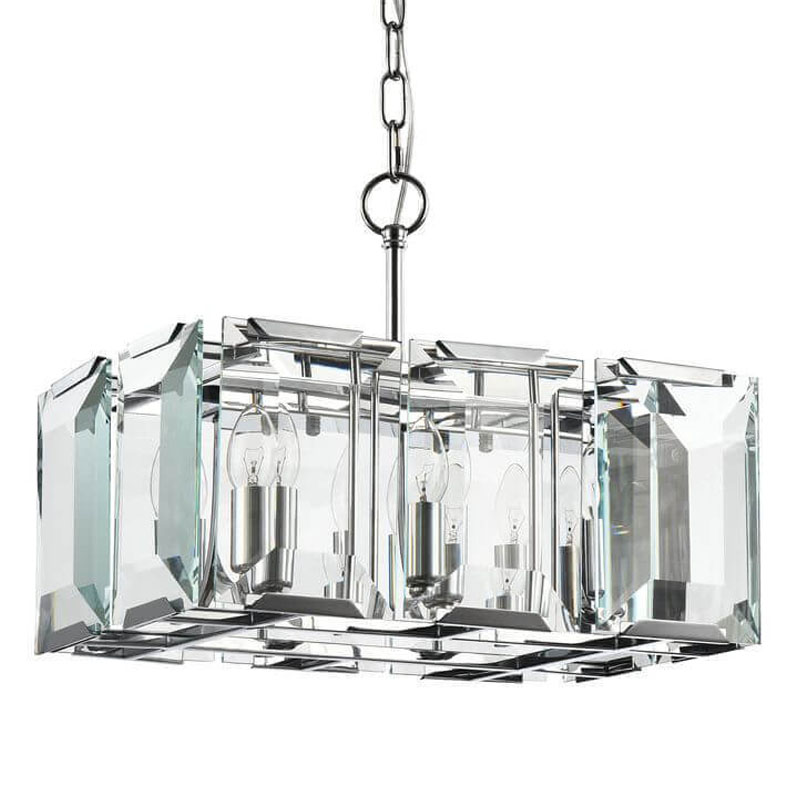 Люстра Harlow Crystal Square Chandelier chrome 6 Хром в Ульяновске | Loft Concept 