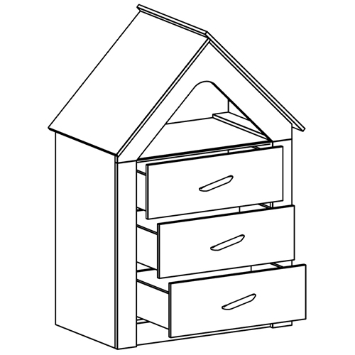 Комод в детскую Tiny Town Chest of Drawers в Ульяновске