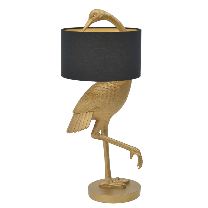 Настольная лампа Golden Stork Table lamp Золотой Черный в Ульяновске | Loft Concept 