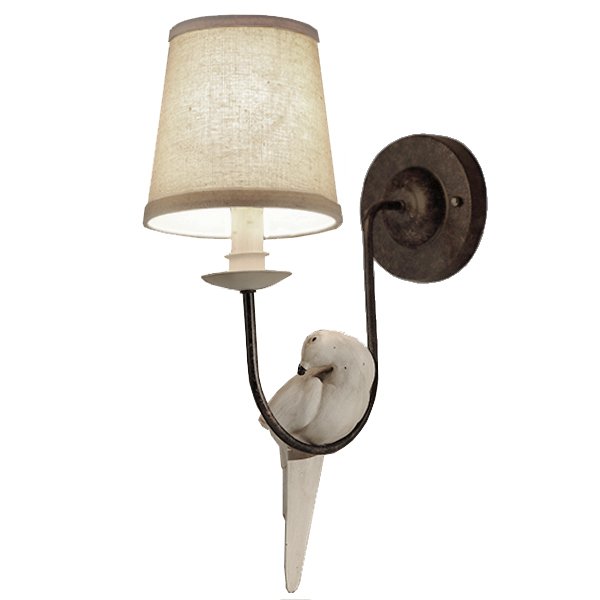 Бра Norman Bird Wall Lamp One II ivory ( слоновая кость ) в Ульяновске | Loft Concept 