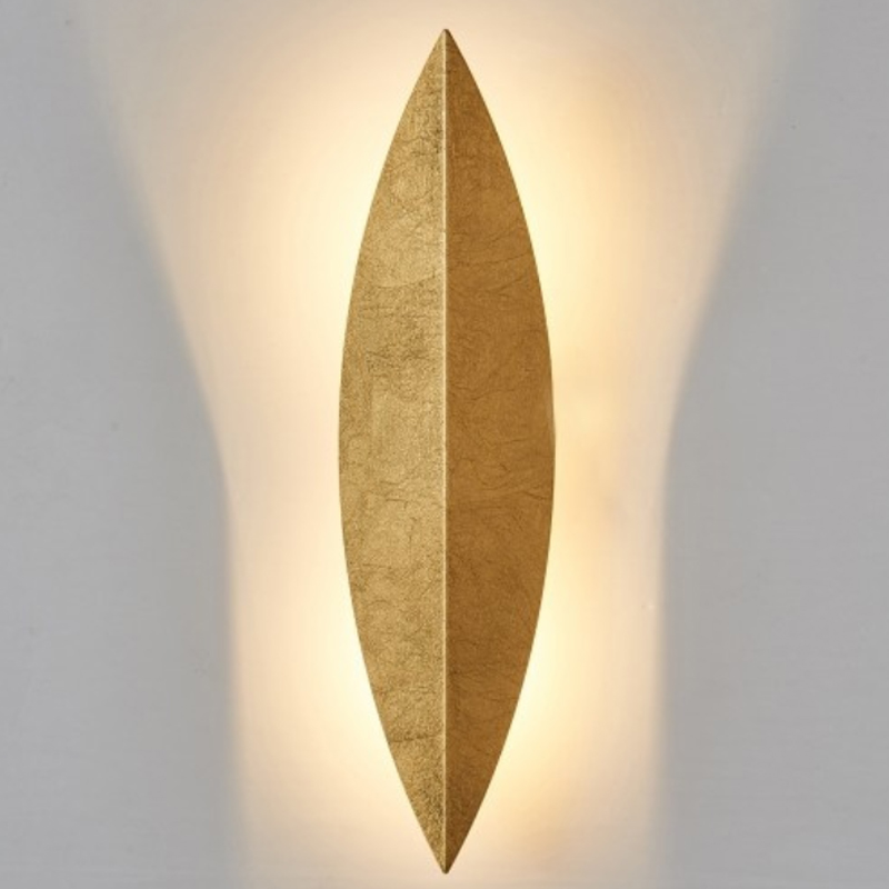 Art Deco Leaf Wall Lamp Gold Золотой в Ульяновске | Loft Concept 