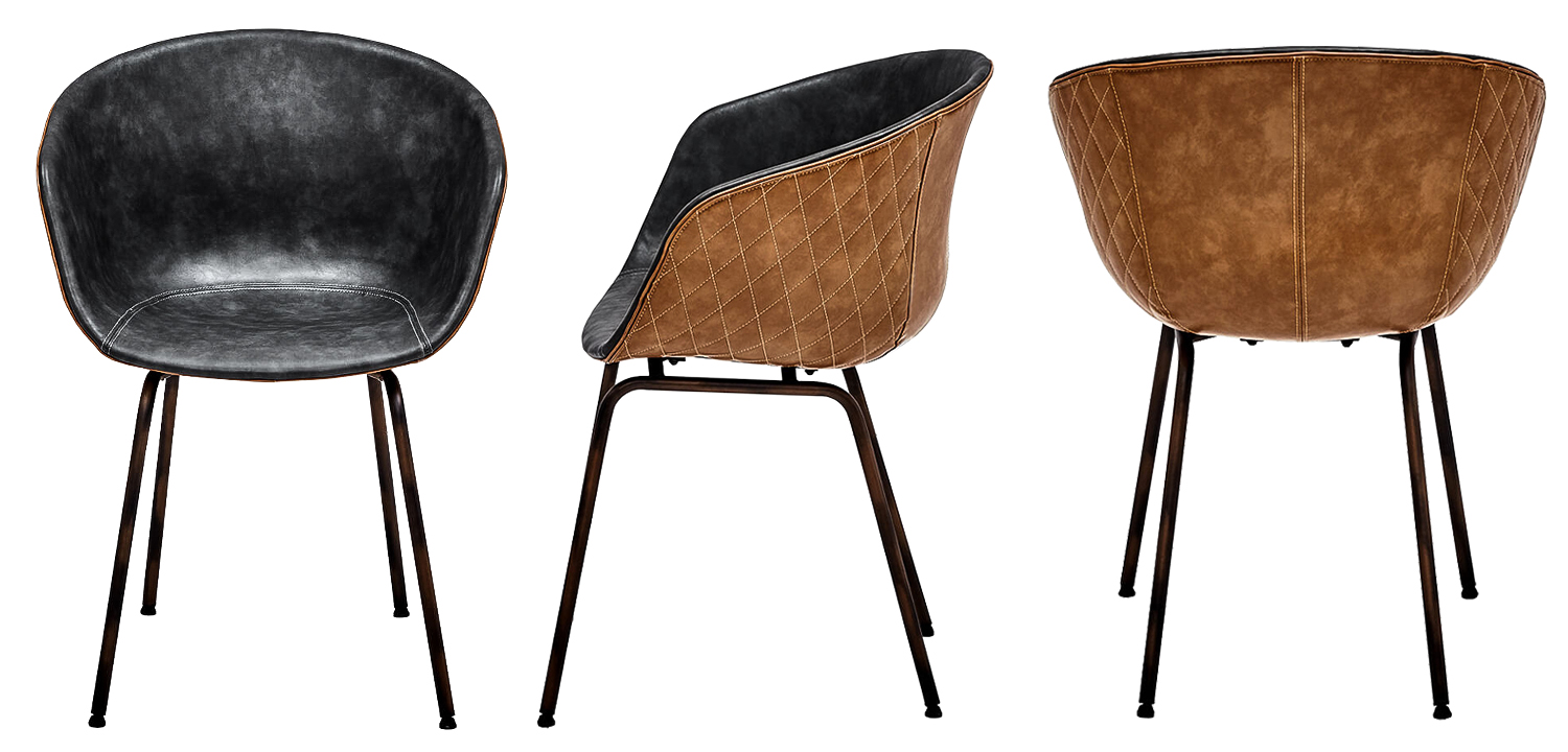 Стул Combi Caramel and Graphite Stool - фото