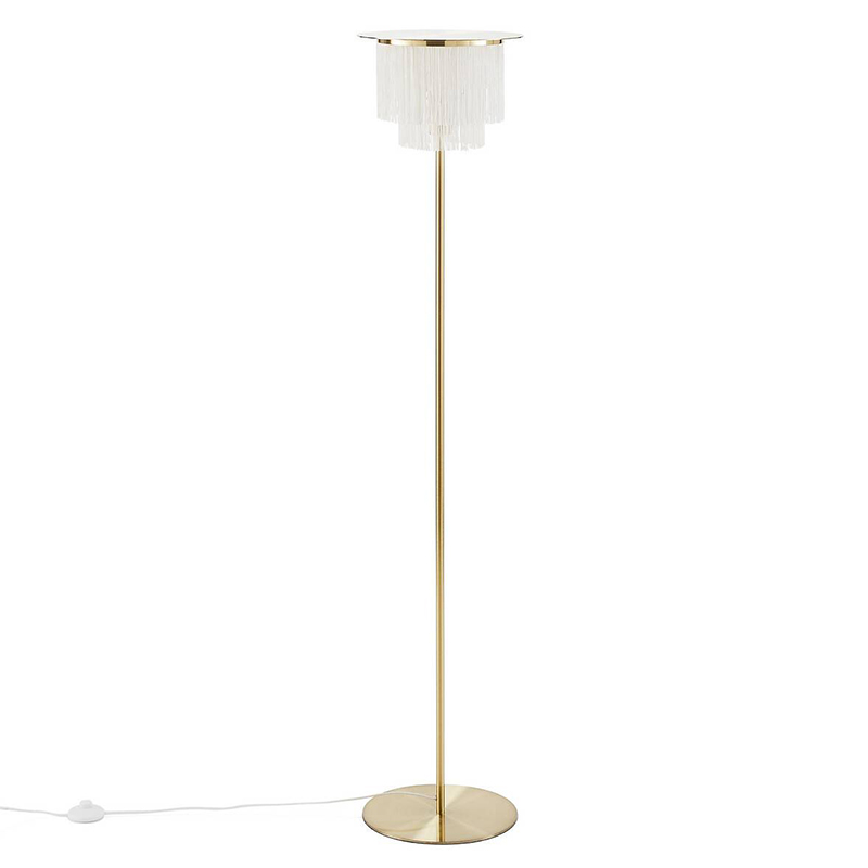 Торшер Houtique Floor lamp Cream Кремовый Латунь в Ульяновске | Loft Concept 