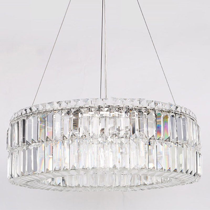 Люстра Darleen Crystal Nickel Chandelier 12 Никель Прозрачный (Transparent) в Ульяновске | Loft Concept 